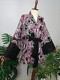 Kimono Pamuk Viskon Kumaştan Özel Tasarım.