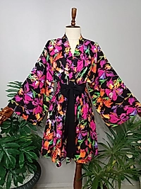 Kimono Pamuk Viskon Kumaştan Özel Tasarım.