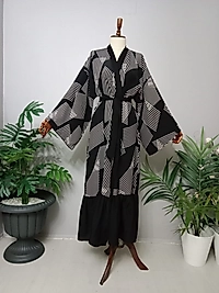 Abaya Floş Kumaştan Özel Tasarım.