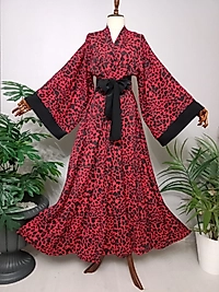 Abaya Aerobin Kumaştan Özel Tasarım.